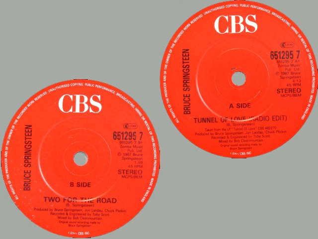 Bruce Springsteen - TUNNEL OF LOVE / TWO FOR THE ROAD (RADIO EDIT)